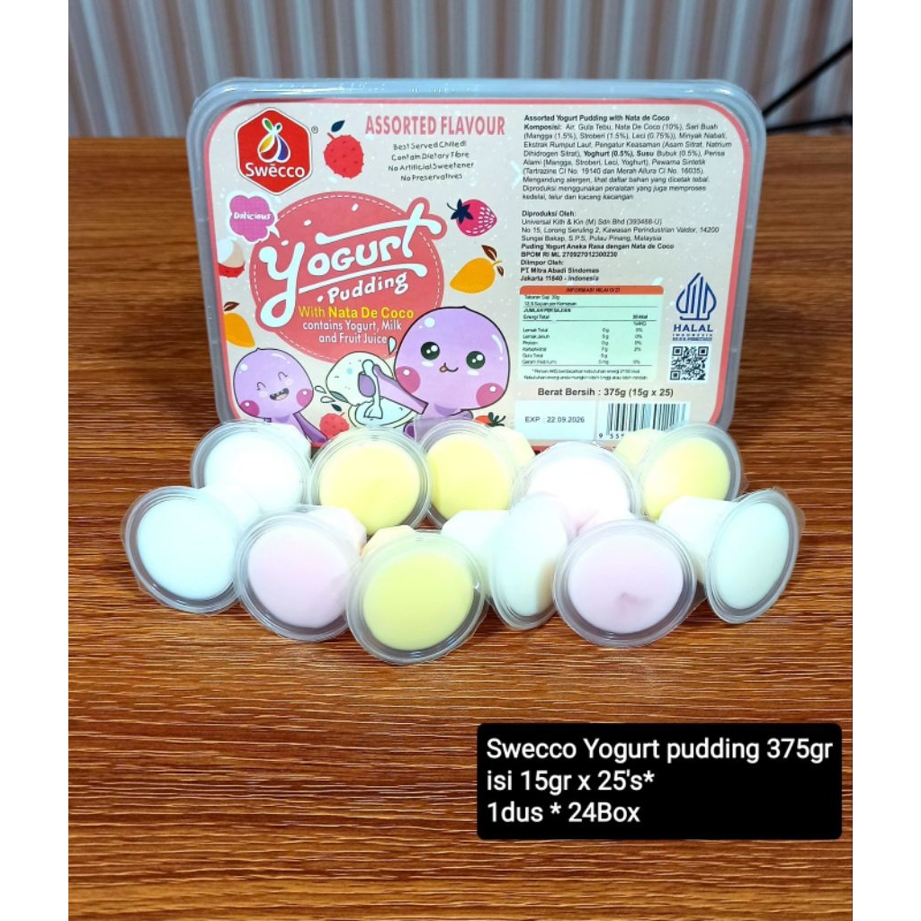 Jual Swecco Pudding With Nata De Coco Pudding Fruit Assorted / Yogurt ...