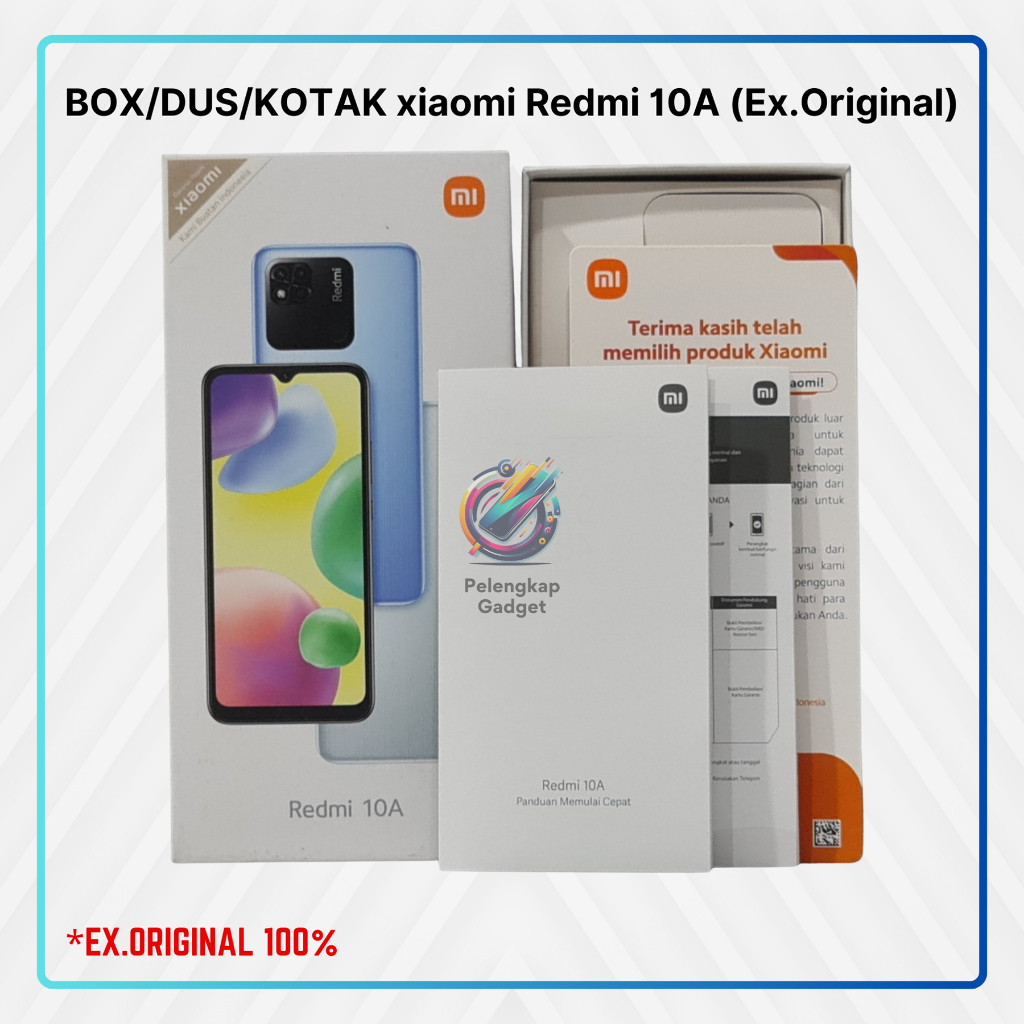 Jual BOX/DUS/KOTAK xiaomi Redmi 10A (Ex.Original) | Shopee Indonesia