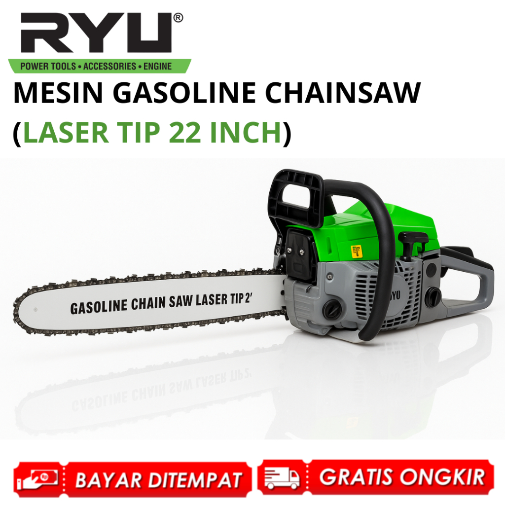 Jual RYU GASOLINE CHAIN SAW 22