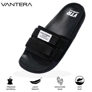 Vantera Official - Bae Black | Sandal Slipper | Sandal Pria | Sandal Wanita | Sandal Unisex