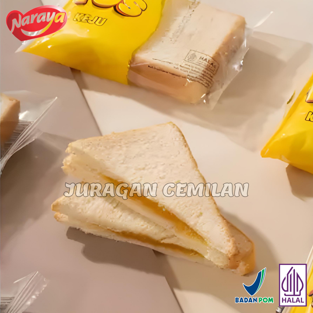 Jual Naraya Tos Roti Sandwich Isi Krim Cokelat,Keju,Vanilla Dan Pandan ...