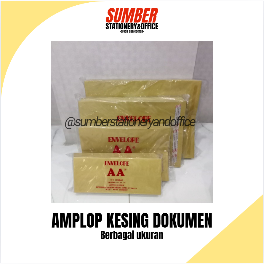 Jual Amplop Kesing Coklat AA folio / F4 - 24 x 34.5 cm - Tanpa Lem ...