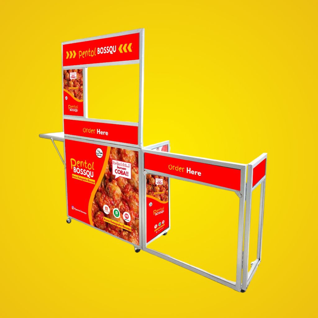 Jual Booth Portable + Meja Kompor + Display Menu + Meja samping ...