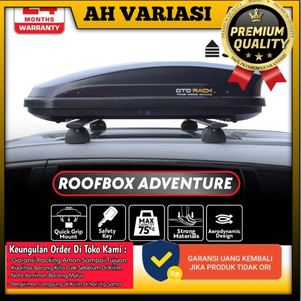 Jual Roof Box / Roofbox Otorack Premium Adventure Series 360L | Shopee ...