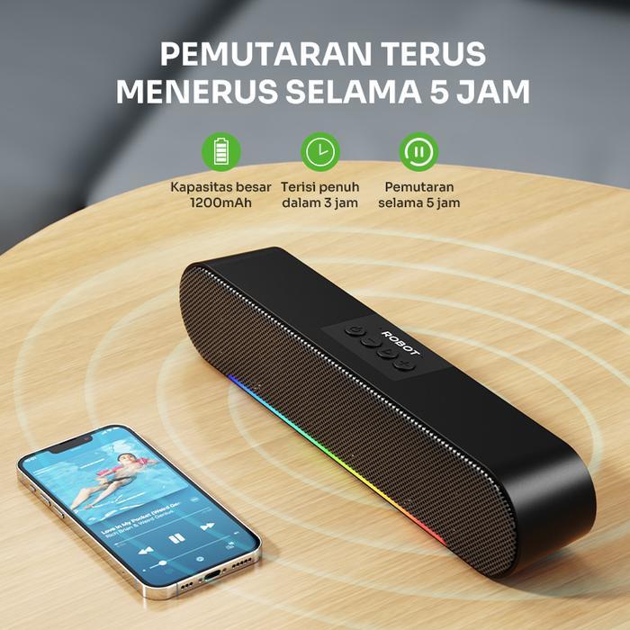 Jual COD Speaker ROBOT RB290 Speaker Bluetooth 10W Super Kamar soundbar ...