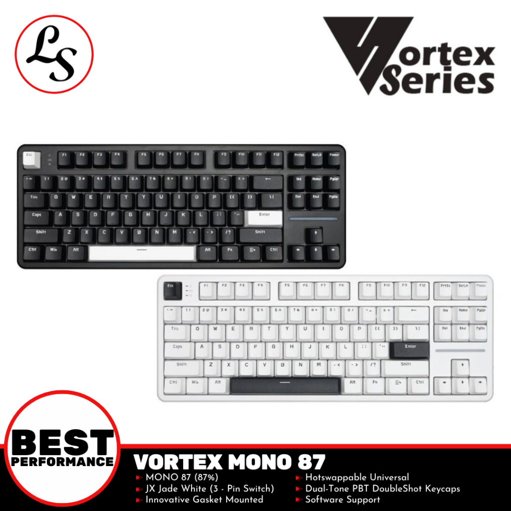 Jual VORTEXSERIES GAMING KEYBOARD Vortex Mono Series 87 Fasket Mount ...