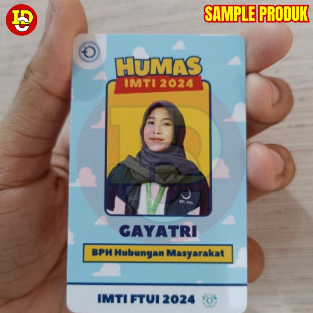 Jual Cetak ID Card Custom Super Glossy Name Tag Member Card Murah ...