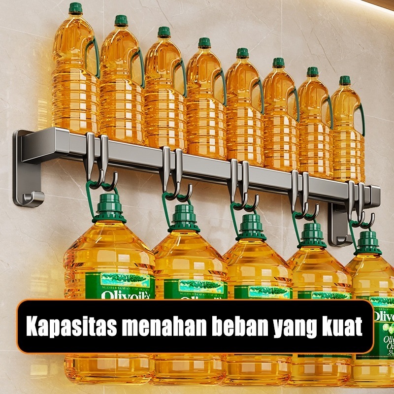 Jual Rak Gantung Dapur Tanpa Bor Rak Penyimpanan Dapur Multifungsi Rak ...