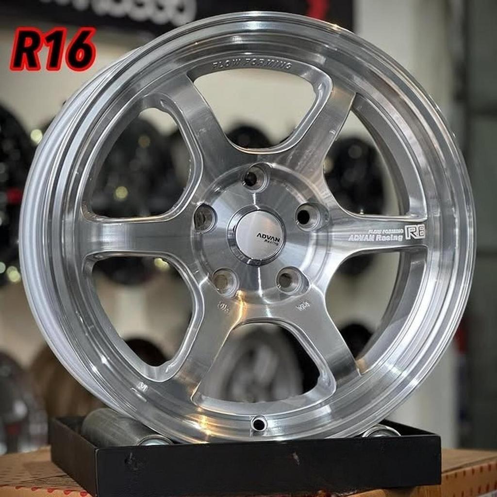 Jual velg mobil racing 16 ADVAN R6 FLOW FORMING ET 35 velg racing ring ...