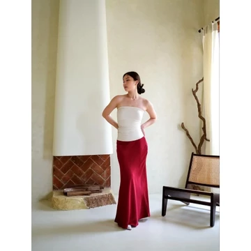 YoVela_Rok Satin Maxi Premium Satin Long Skirt Rok Satin Panjang Rok Duyung