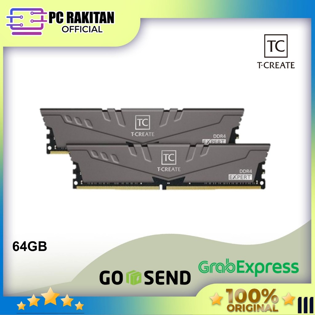 Jual Team Ram T-Create Expert 64GB Kit (32GBX2) DDR 4 PC3600 | Shopee ...