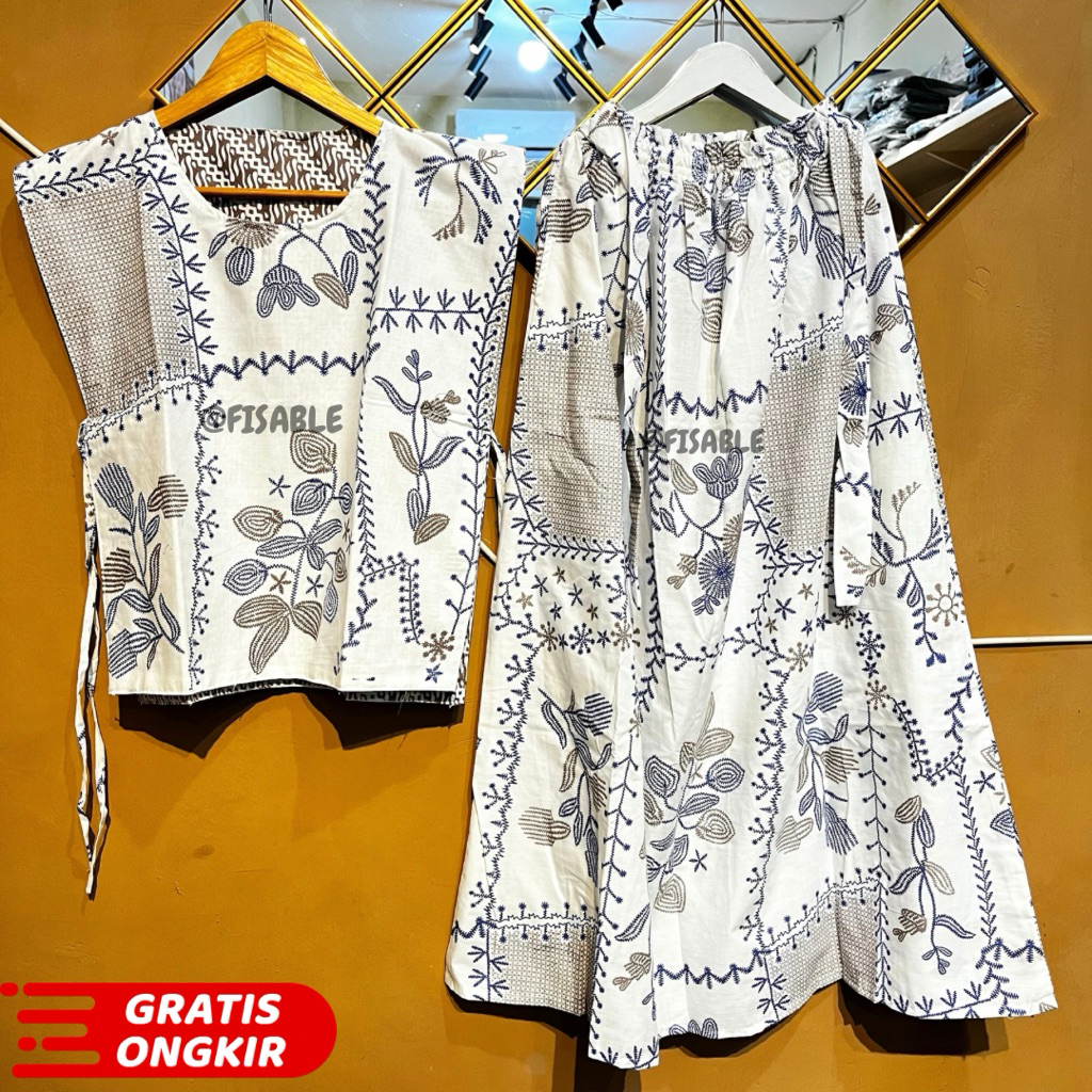 Jual Setelan Vest Batik Rok Dewasa | One Set Batik Rok Premium Setelan ...