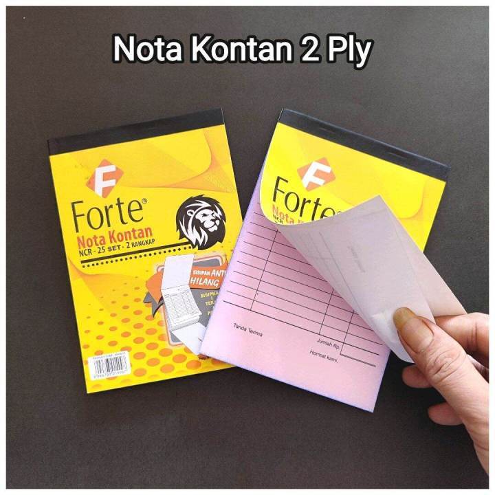 Jual [ PAK ] Nota Kontan Forte Kecil 2 Ply (NK K2) / Nota 2 Ply Murah ...
