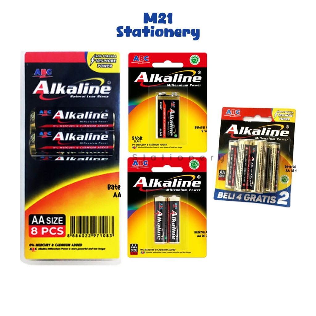 Jual BATERAI ALKALINE / ORIGINAL ALKALIN A2 A3 9 VOLT TOP BRAND AA AAA ...