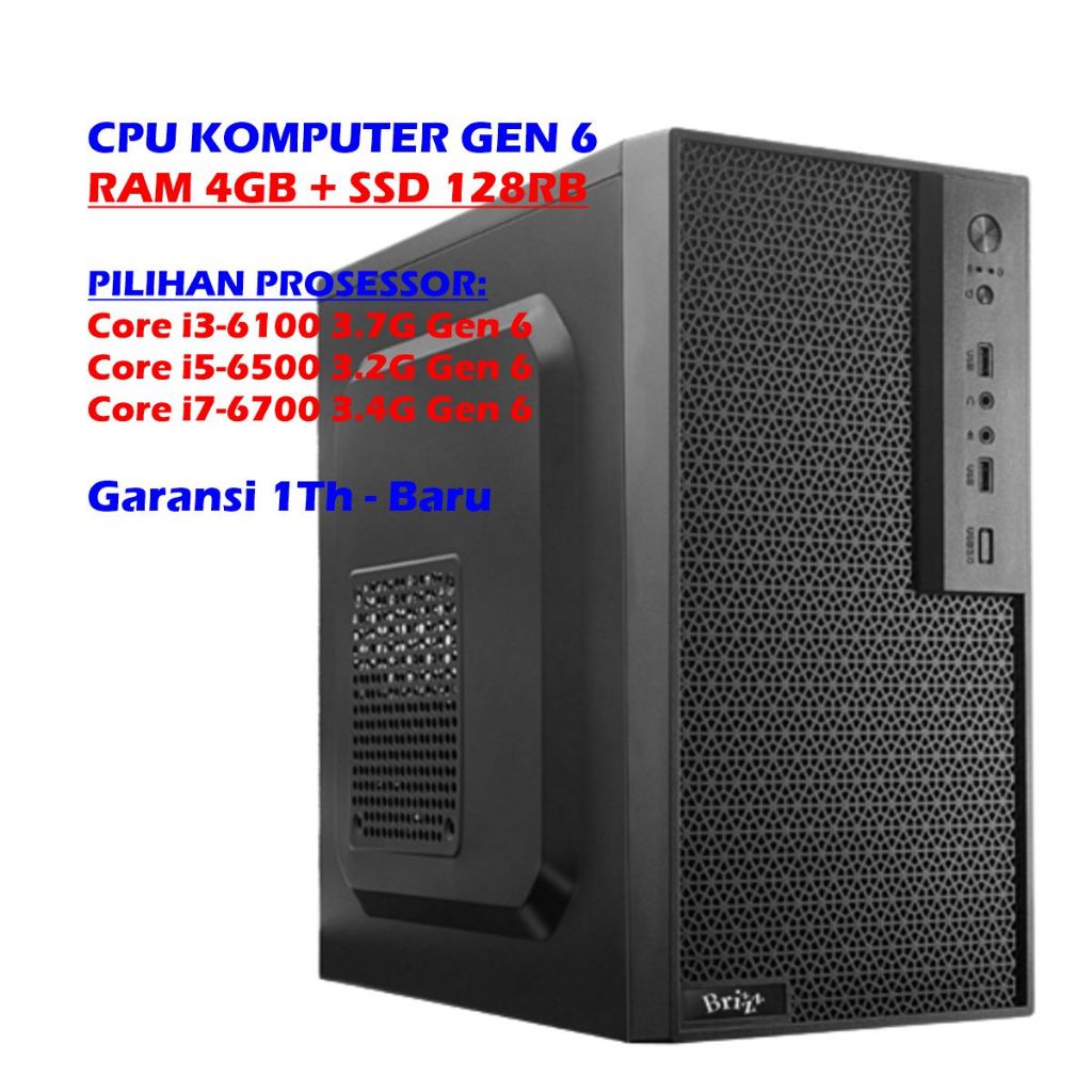 Jual CPU KOMPUTER INTEL GEN 6 CORE i3-6100 CORE i5-6500 CORE i7-6700 ...