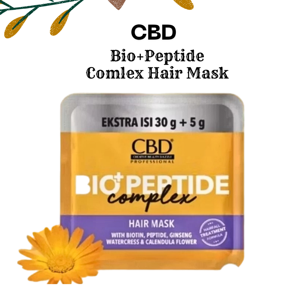 Jual CBD Bio+ Peptide Complex Hair Mask 35gr/Masker Rambut | Shopee ...