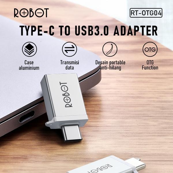 Jual ROBOT RT-OTG04 Adapter USB 3.0 ke Type-C OTG Smart Control ...