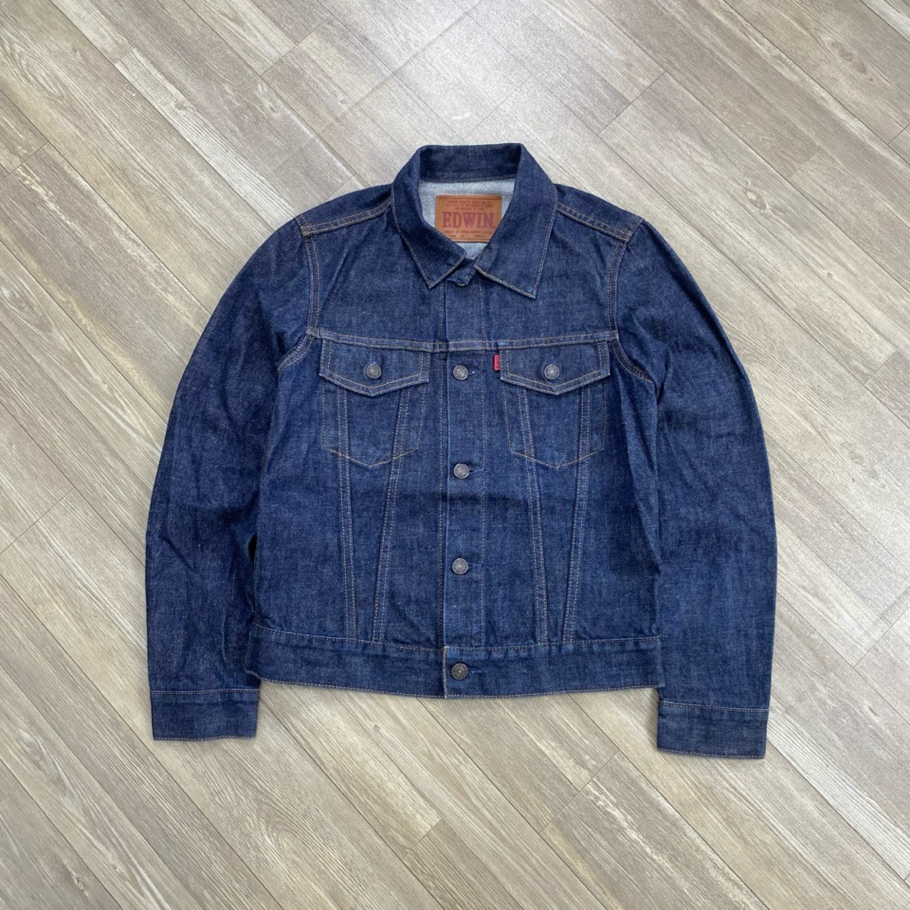 Jual EDWIN INDIGO TYPE III DENIM JACKET | Shopee Indonesia