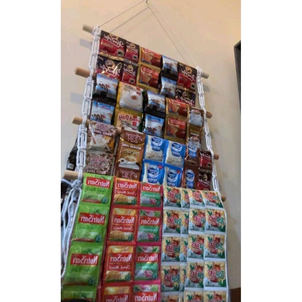 Jual Rak Gantungan Snack Warung 10 Susun Jajanan Kopi Display Toko ...