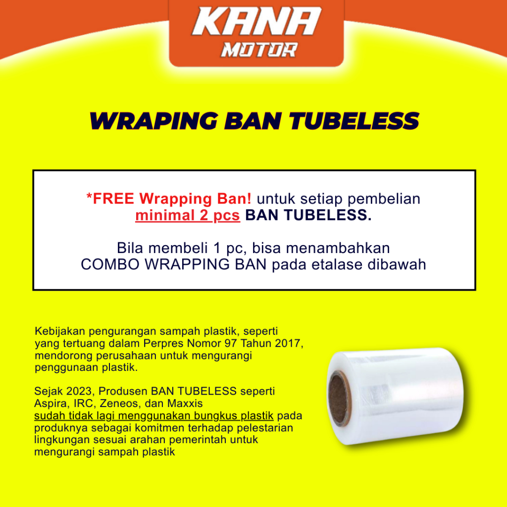 Jual BAN LUAR TUBELESS ASPIRA MAXIO RAVE 100/90 110/90 R12 RING 12RING ...
