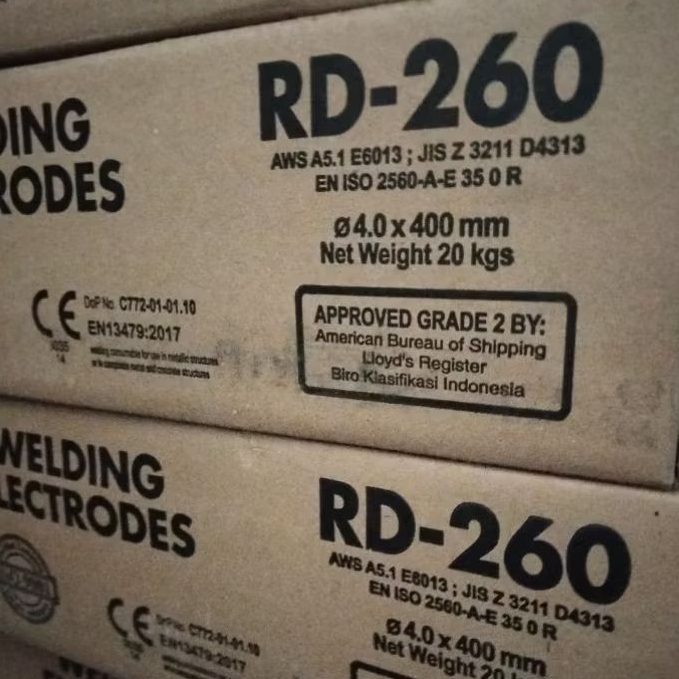 Jual kawat las RD 260 4.0mm rd260 4mm 5kg | Shopee Indonesia