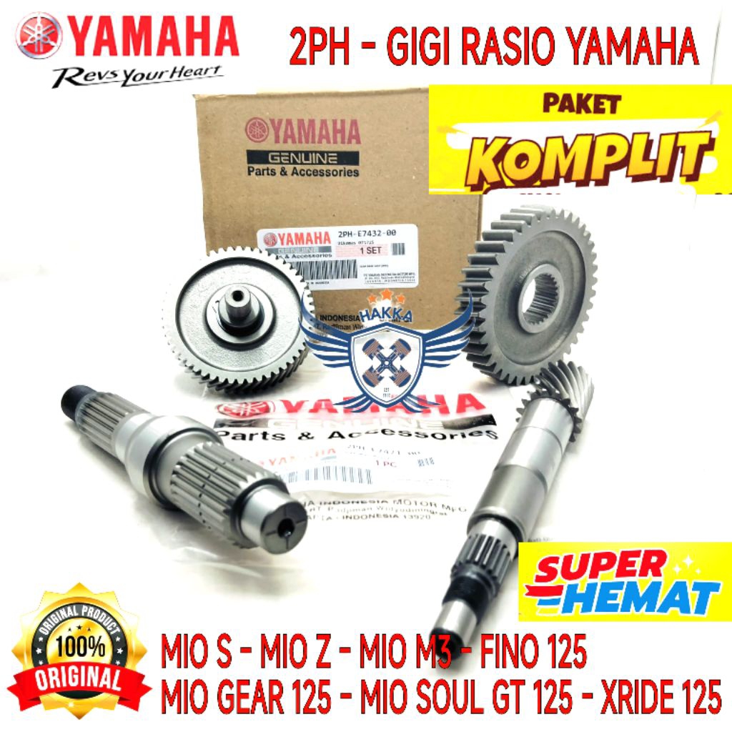 Jual 2PH ORIGINAL GIGI RASIO KOMPLIT YAMAHA MIO Z, GIGI RASIO YAMAHA ...