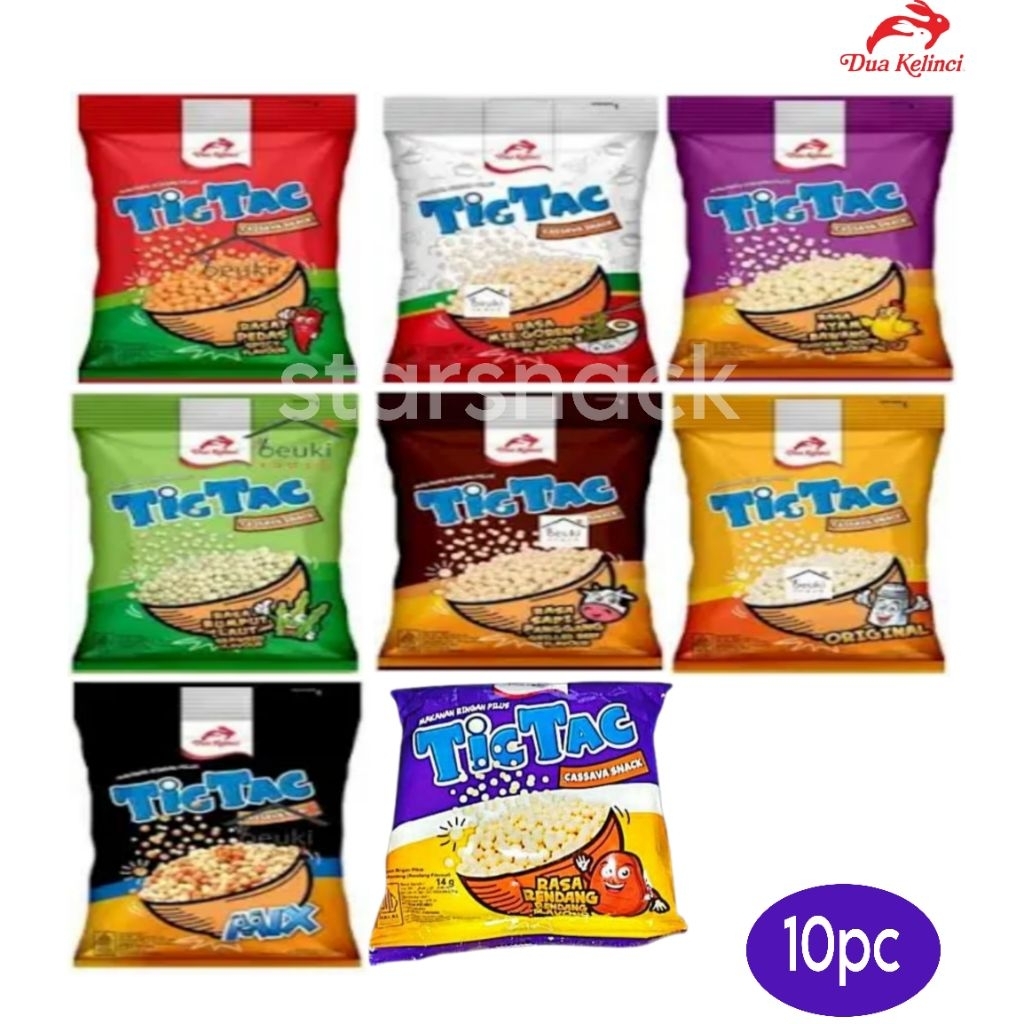 Jual Tic Tac Dua Kelinci Renteng rendang bawang baso isi 10pc | Shopee ...