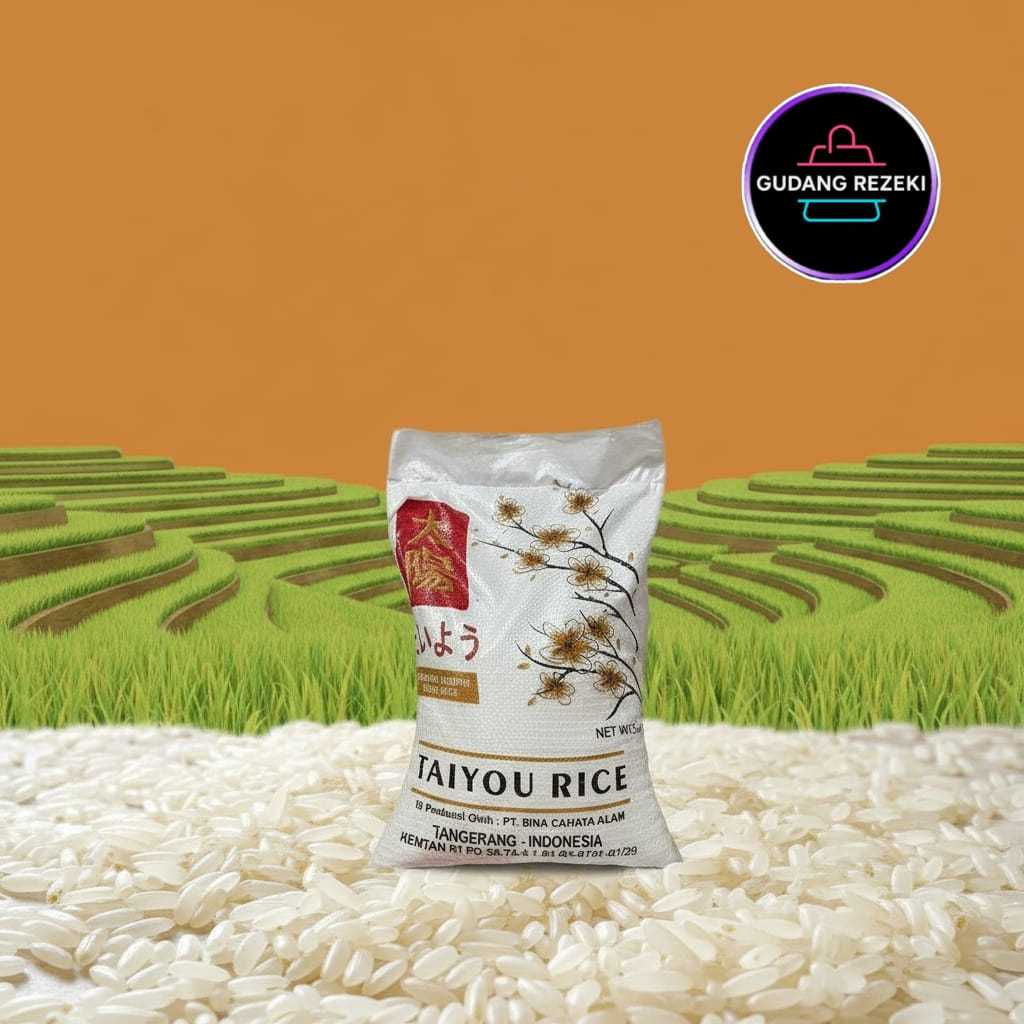 Jual TAIYOU RICE 5 KG JAPONICA RICE TARABAS | BERAS JEPANG TAIYOU 5 KG ...