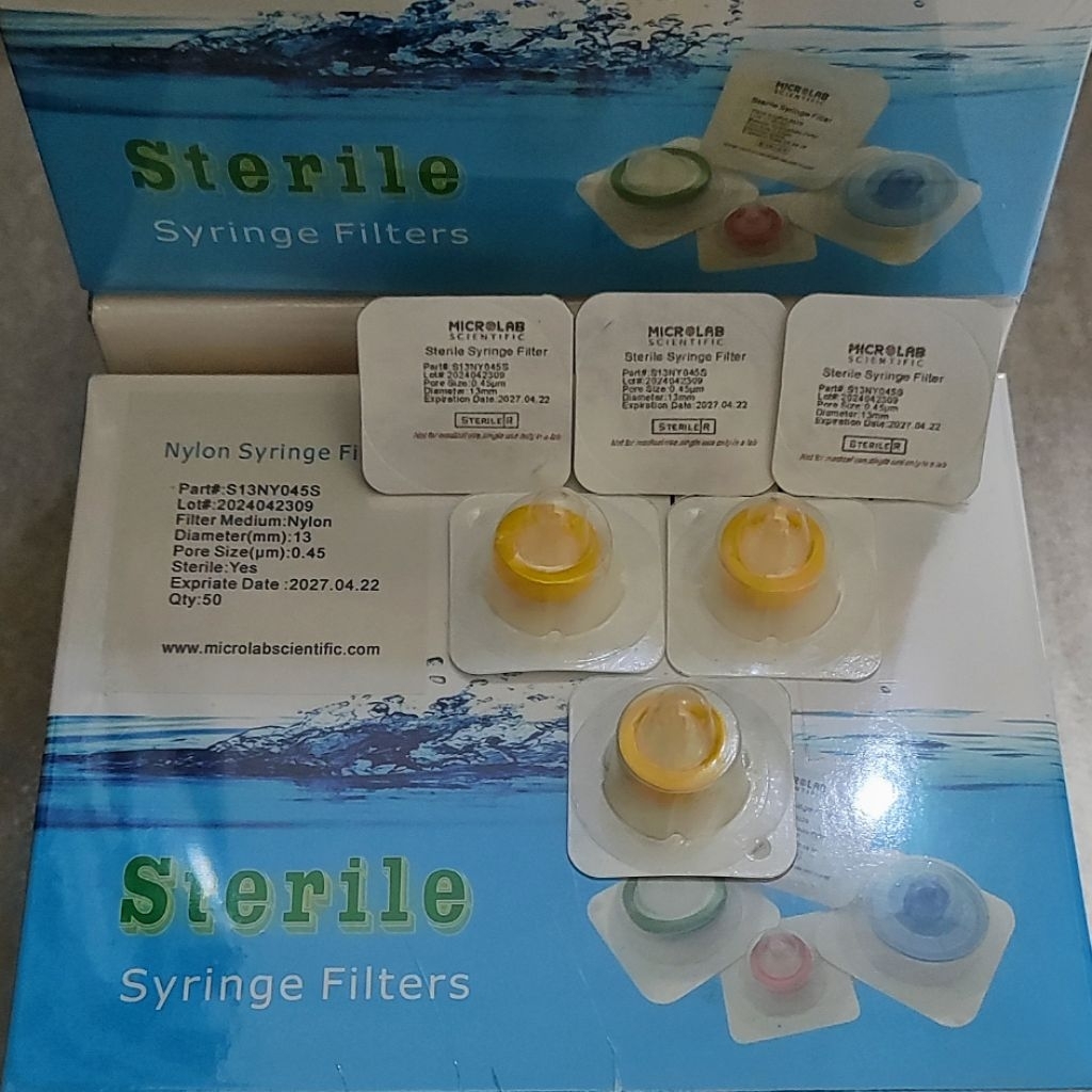 Nylon Membrane Syringe Filter 100-Pack Syringe Filters, Nylon Membrane, 0.45 Micron, 25 Mm Diameter, Non-Sterile For Lab Lab Syringe Filter For HPLC
