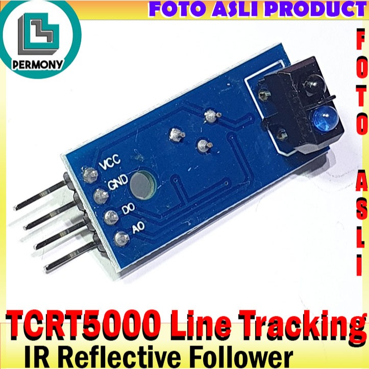 Jual TCRT5000 SENSOR IR INFRARED REFLECTIVE TRACKING LINE SENSOR GARIS ...