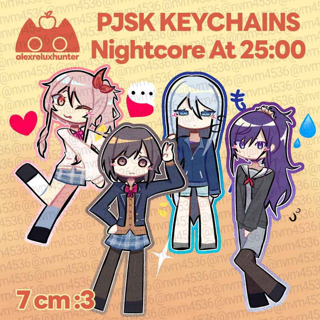 Jual Gantungan kunci/key chain PJSK - Nightcore At 25 | Shopee Indonesia