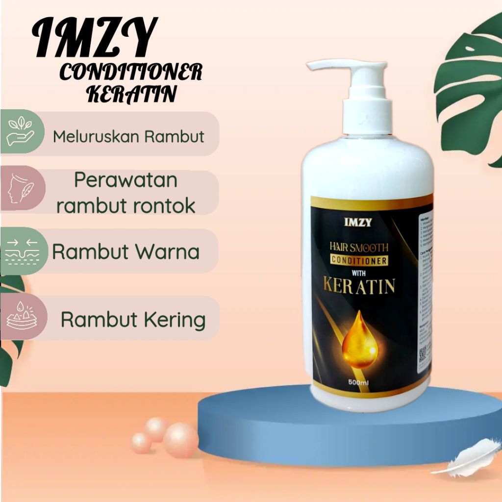 Jual KONDISIONER KERATIN IMZY PELURUS PELEMBUT RAMBUT PUMP 500ML BPOM ...