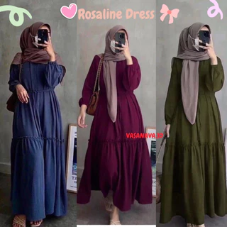 Rosaline Gamis Wanita Muslimah Crinkle Airflow