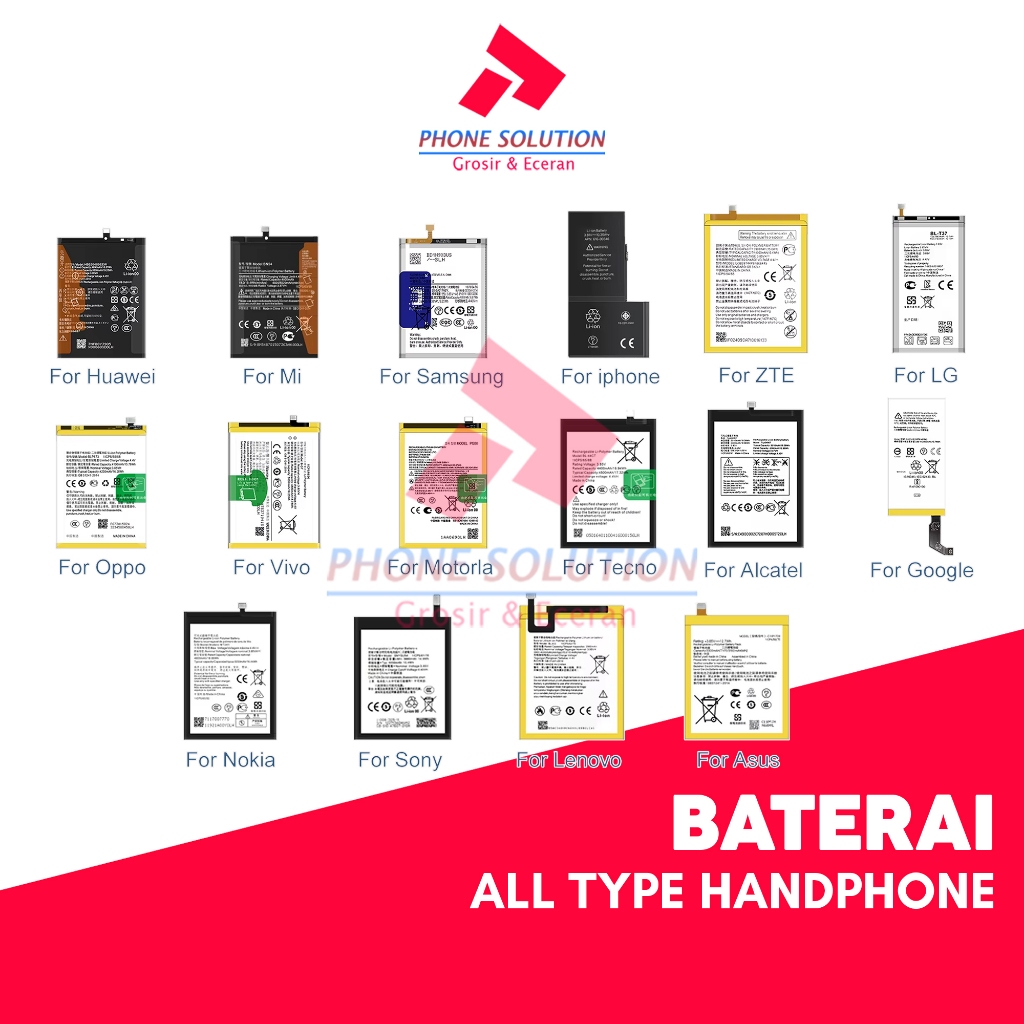 Jual Baterai Handphone ALL TYPE | Shopee Indonesia