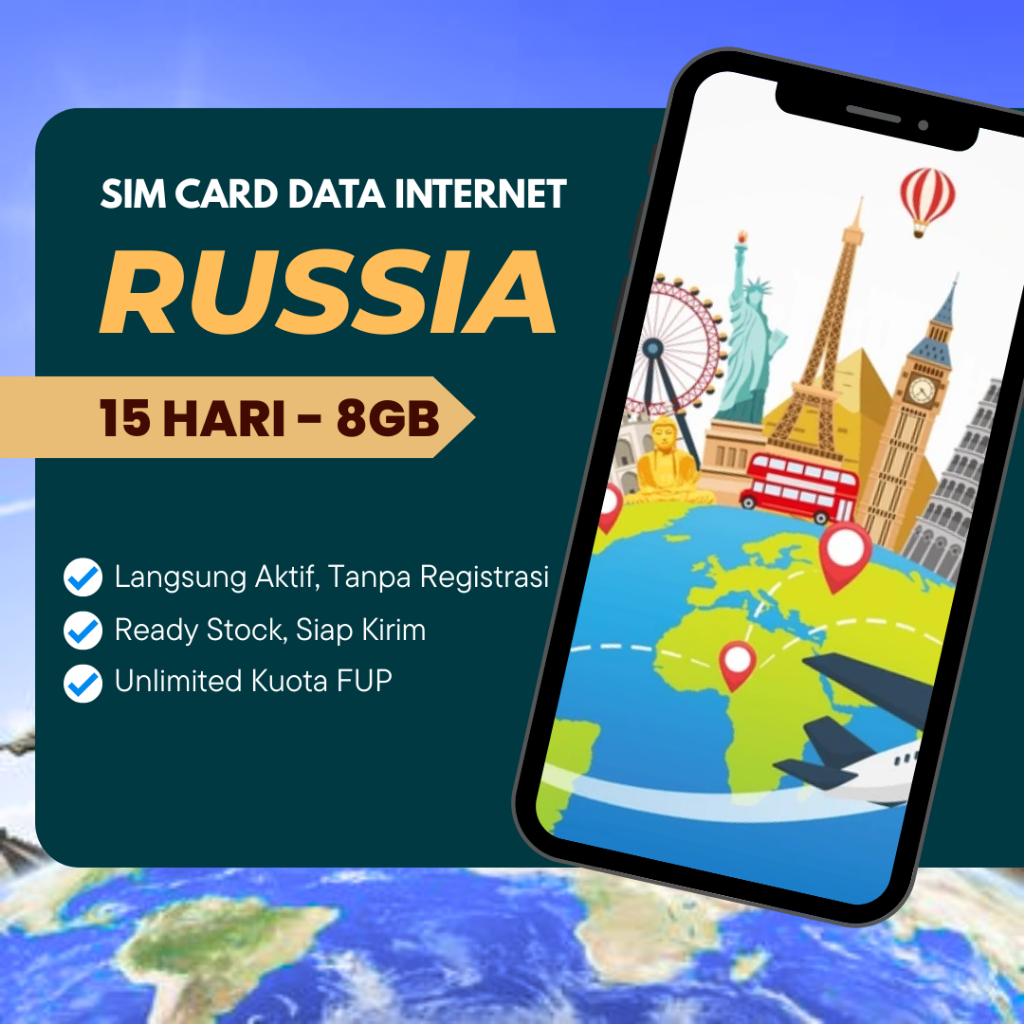 Jual Sim Card Russia / Kartu Data Internet Rusia | Shopee Indonesia