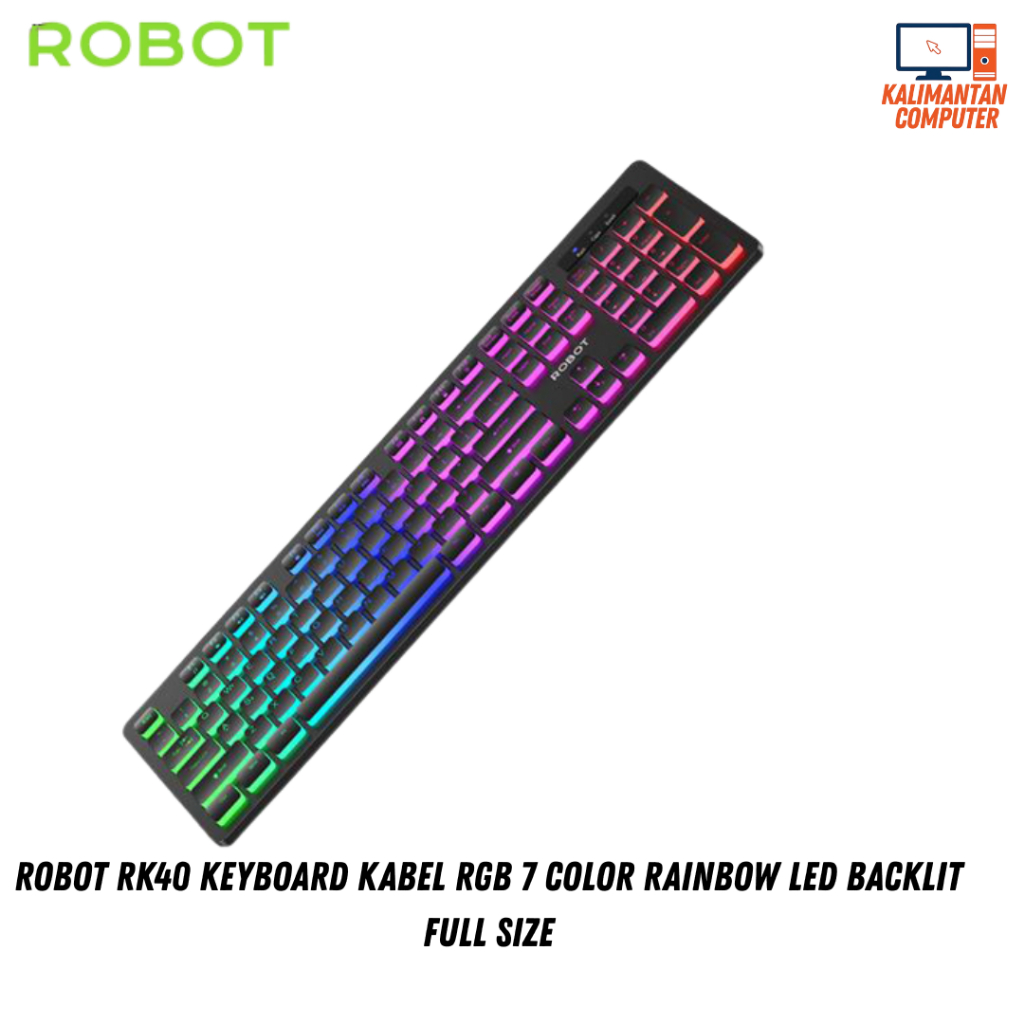 Jual ROBOT RK40 Keyboard Kabel Rgb 7 Color Rainbow Led Backlit Full ...