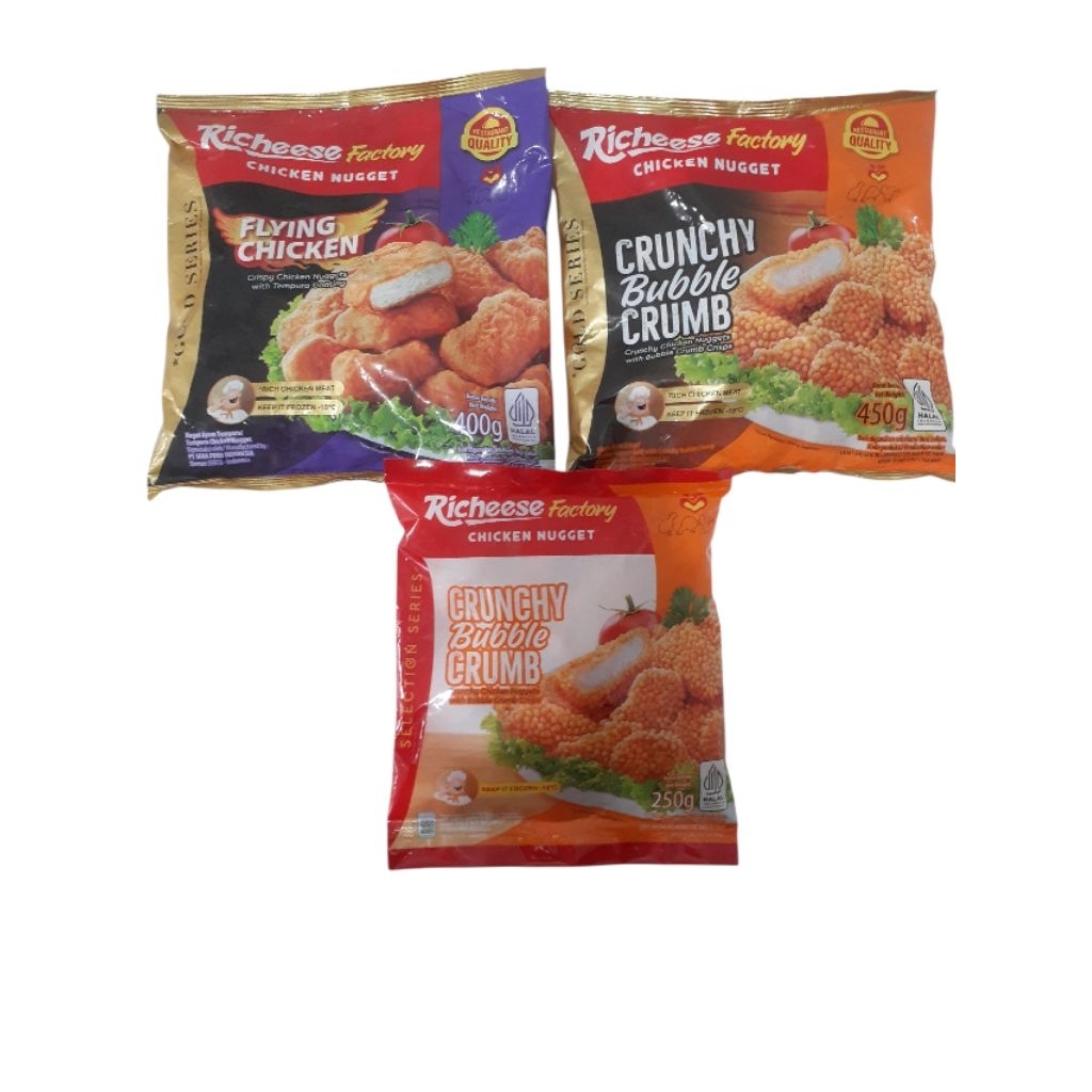 Jual Richeese Nugget Crunchy Bubble Crumb 450g/250g Richeese Flaying ...