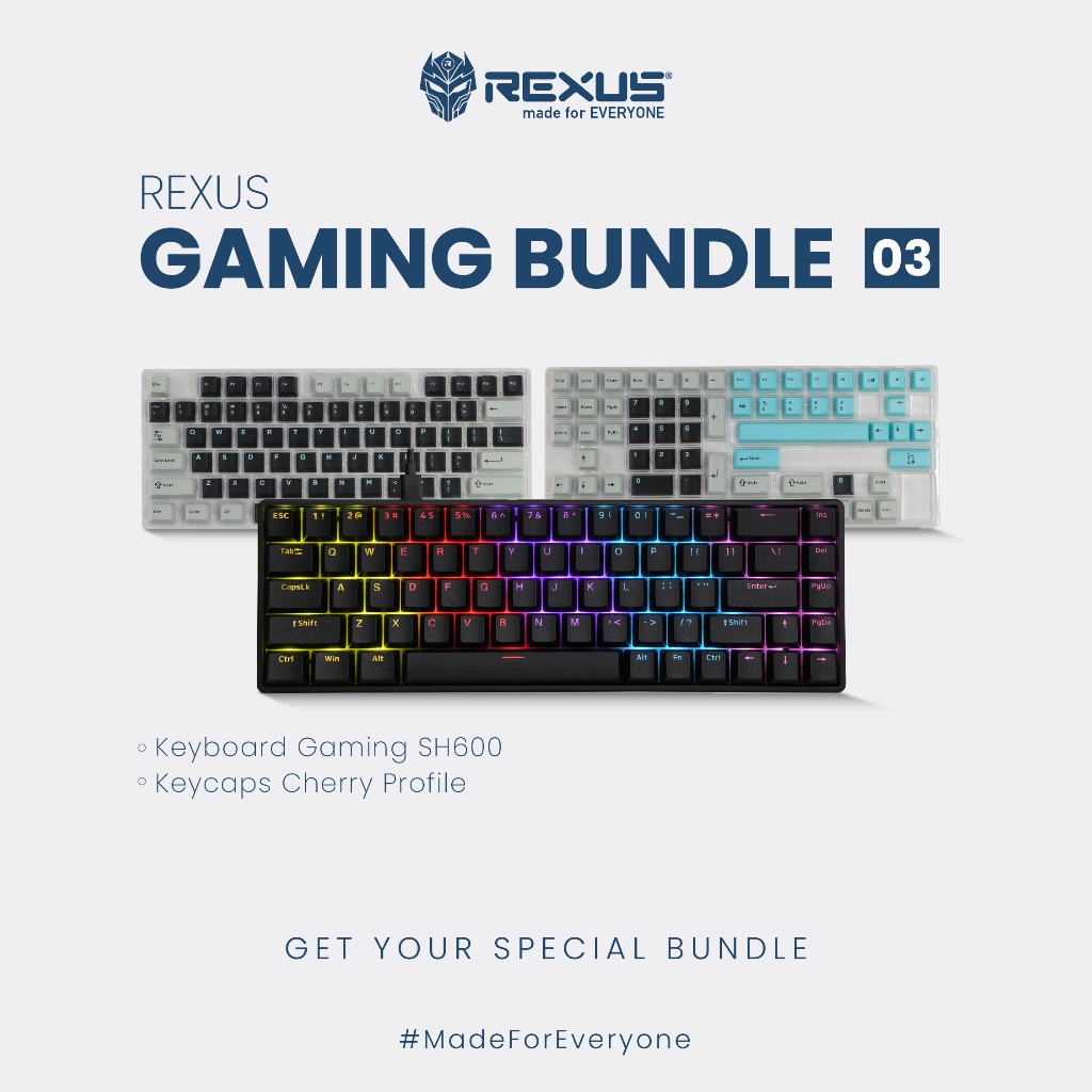 Jual Rexus Gaming Bundle 03 - Gaming Gear Combo Keyboard Mechanical ...
