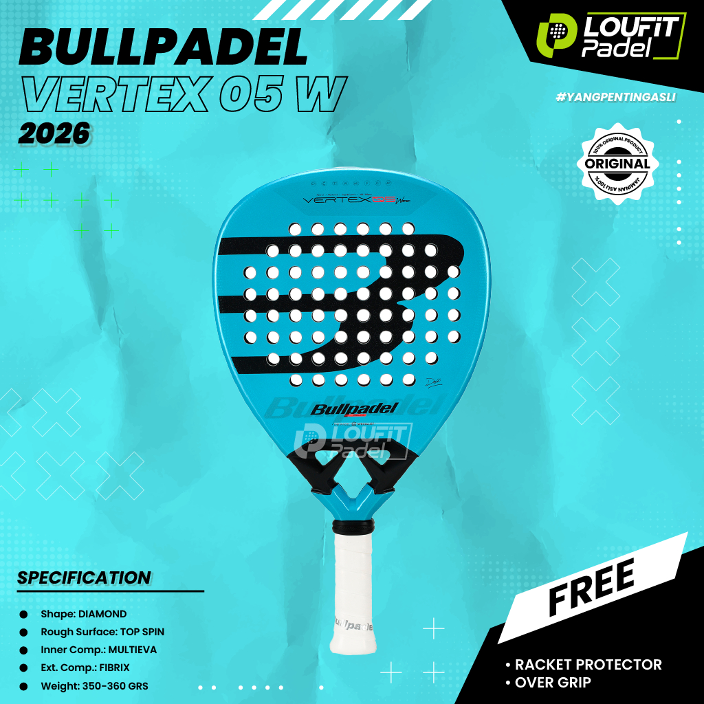Jual Racket Padel BULLPADEL VERTEX 05 WOMAN (2026) | Raket Padel ...