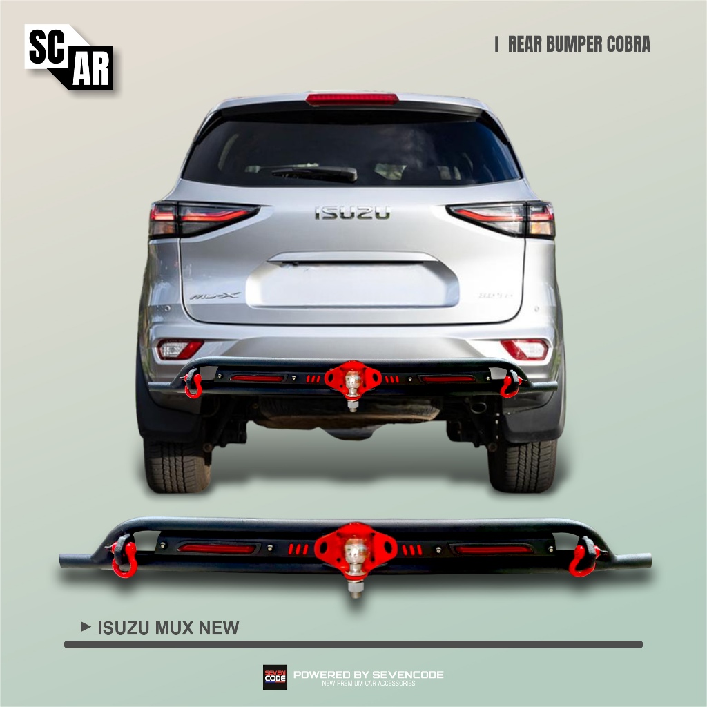 Jual Rear Full Bumper guard Besi with Reflektor lamp LED - Towing ...