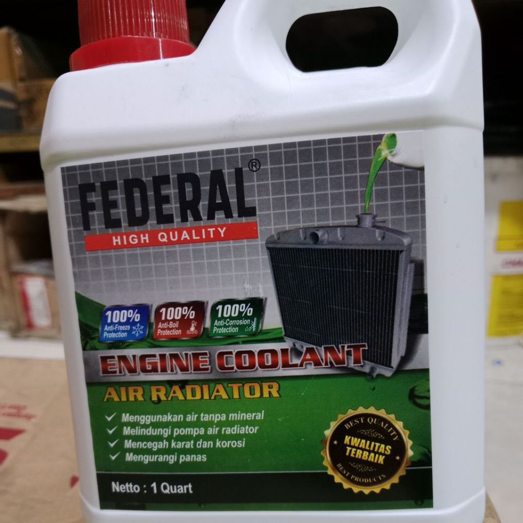 Jual air radiator federal 1liter | Shopee Indonesia