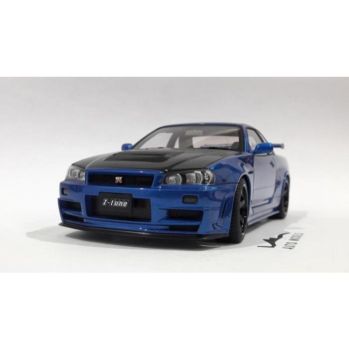 Jual 1/18 AUTOART NISSAN NISMO R34 GT-R Z-TUNE BAYSIDE BLUE CARBON ...
