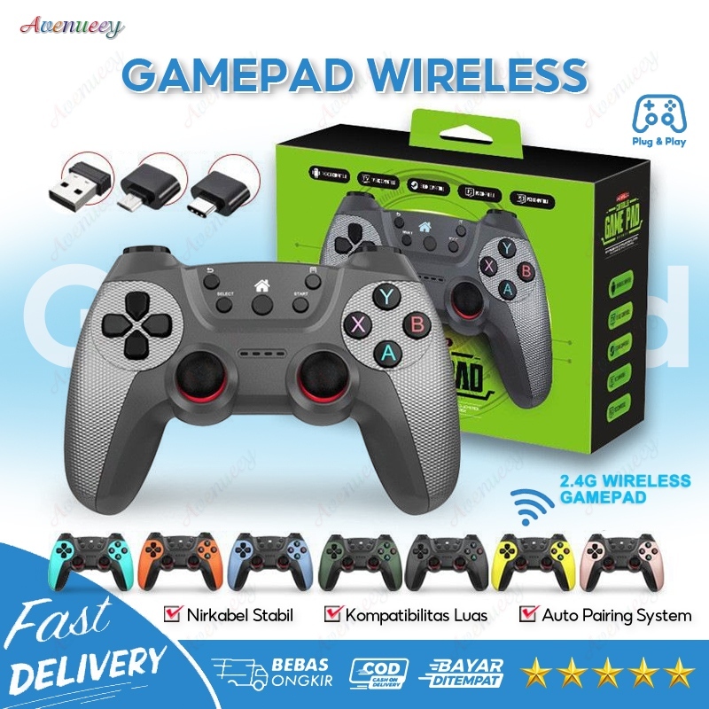 Jual Gamepad Wireless Doubles 2.4G Joystick Gaming Controller For ...