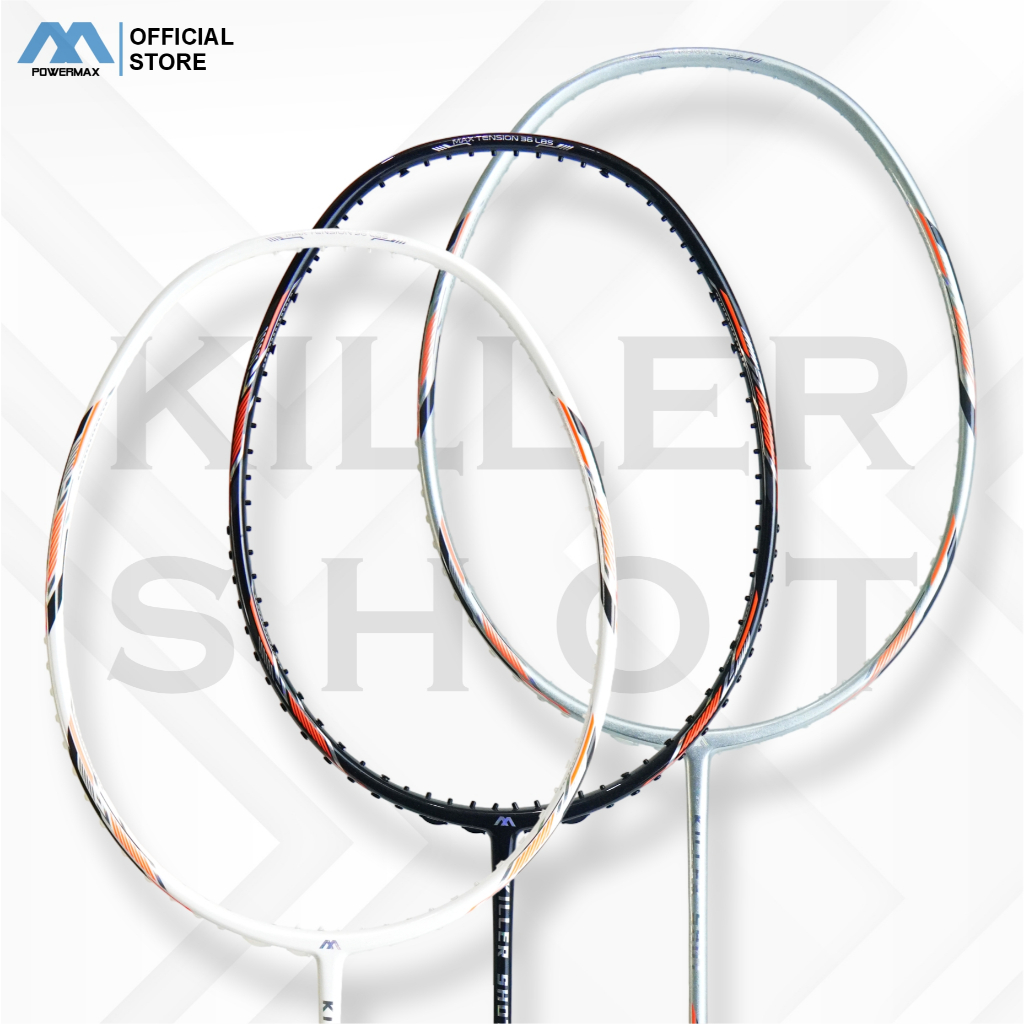 Jual POWERMAX Raket Badminton Killer Shot 4U 36 Lbs High Modulus Carbon ...
