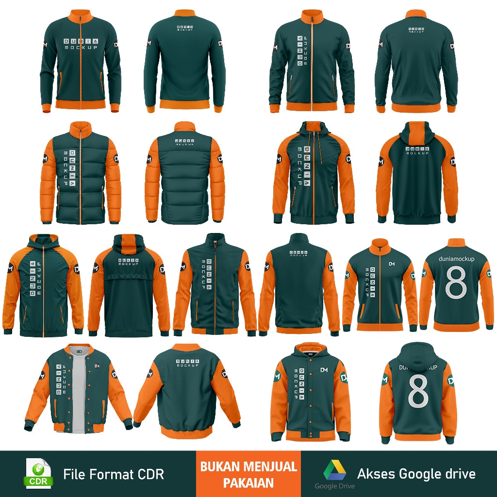 Jual Mockup Desain Jaket - CDR | Shopee Indonesia