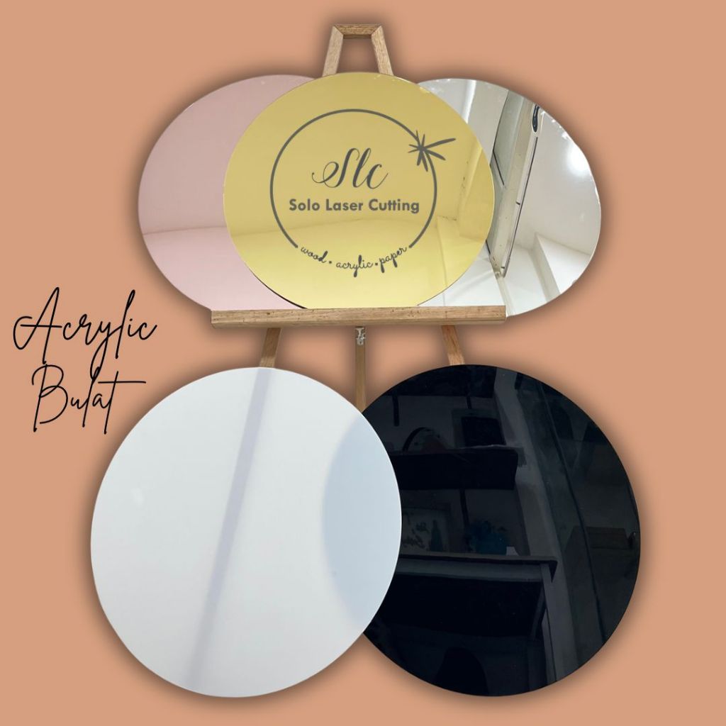 Jual Akrilik Bulat Diameter 40cm, 50cm, 60cm, 70cm Tebal 2MM Papan ...