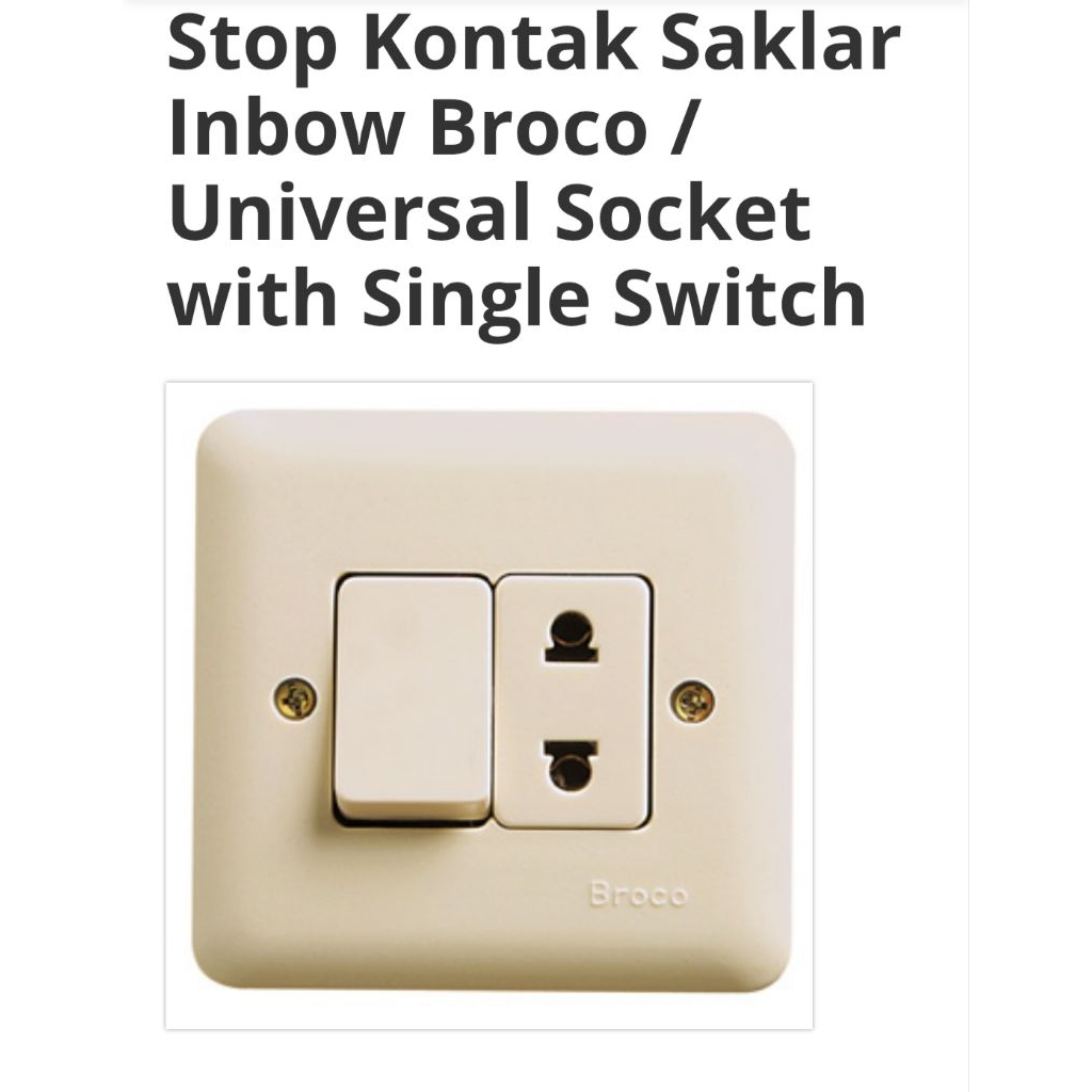 Jual SAKLAR STOP BROCO INBOW HARGA/PCS | Shopee Indonesia