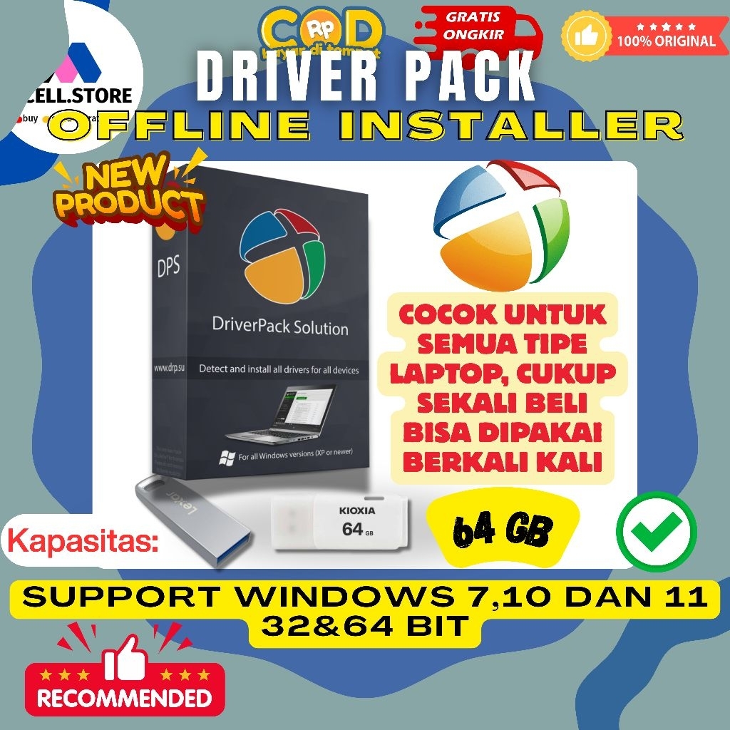 Jual Driver Pack Offline Installer Siap Pakai Untuk Laptop Dan Komputer ...