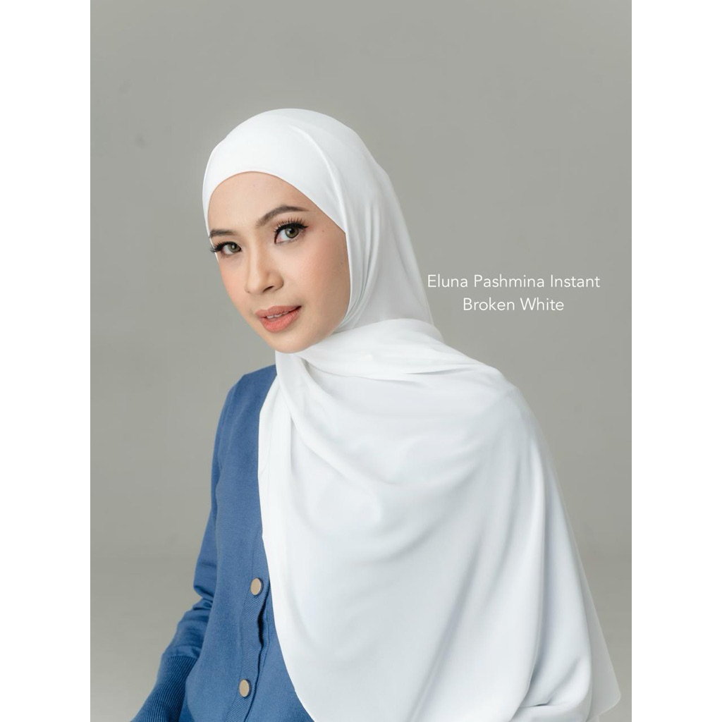 ELUNA PASHMINA INSTANT Hijab Instant Dengan Material Airy Silk