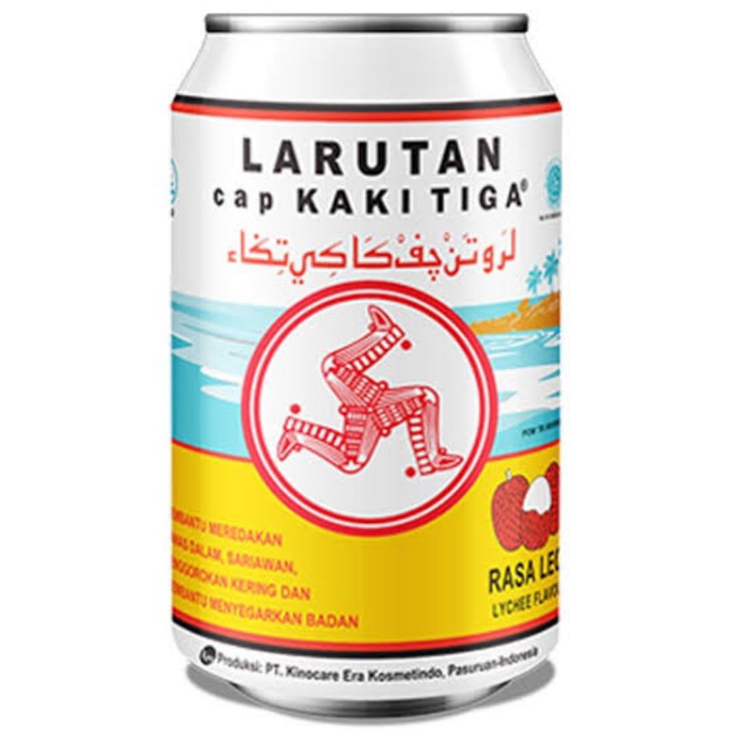 Jual Larutan Cap Kaki Tiga Rasa Leci 320 ml x 5, Dengan Rasa Leci yang ...